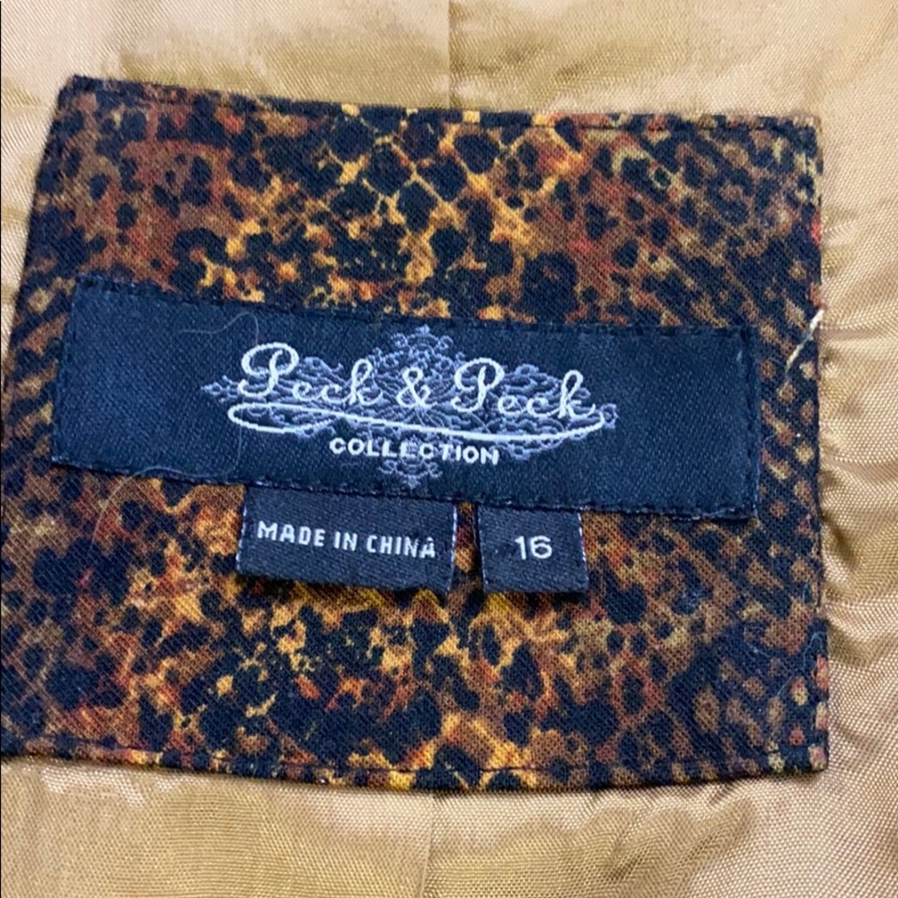 Peck & Peck Python Snake Print Jacket - image 4